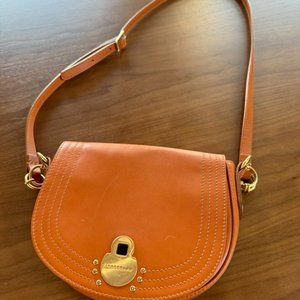 Burnt Orange Longchamp Cross body purse